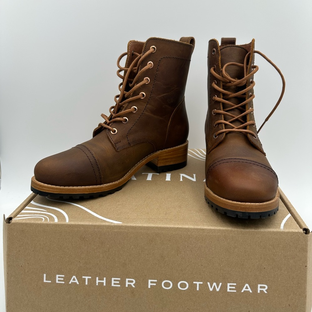 Portland Leather Goods Patina AP Canyon Women’s Lace Up Boots Size 7 Brand New